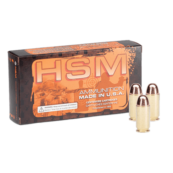 HSM 45ACP 230GR RN PLATED 50/20 - Ammunition